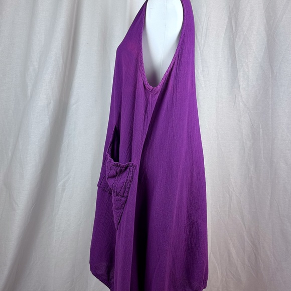 OH MY GAUZE! Magenta Tank Tunic - Picture 2 of 5